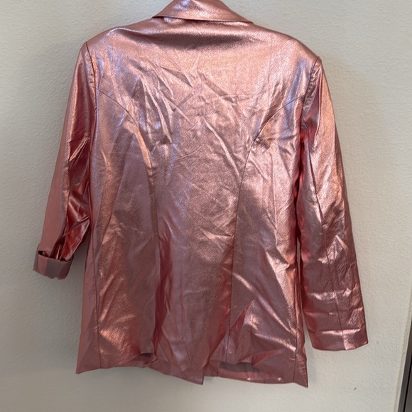 BuddyLove Avery Metallic Pink Blazer - Picture 4 of 5